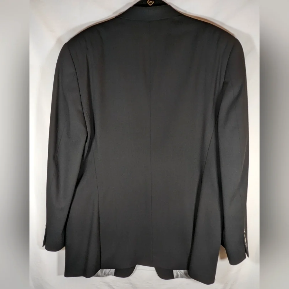 Calvin Klein 100% Pure New Wool Men's Black Blazer Size 43R